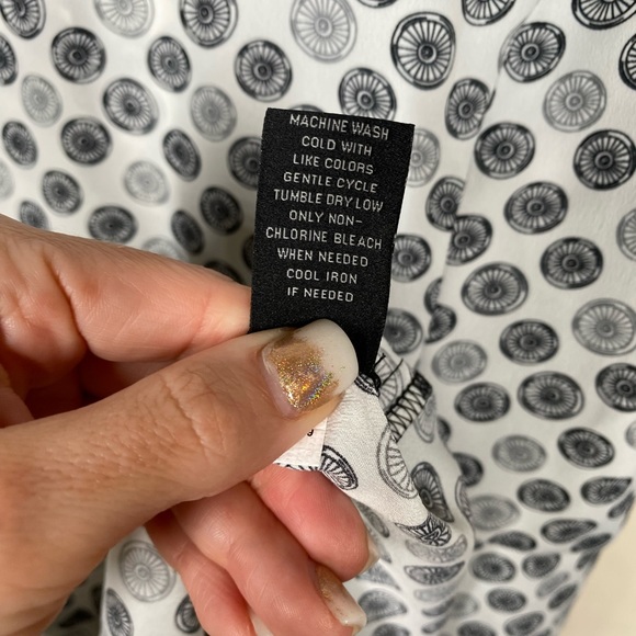 {NWT} Jason Wu Black & White Front Pleated Dress M - Picture 8 of 9